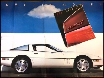 1989 Chevrolet Sales Brochure - Corvette poster - Caprice Camaro Iroc-Z RS - Imagem 1 de 4