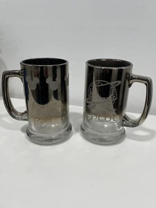 Walt Disney World EPCOT Center Vintage Metallic Silber Rauch Mickey Mouse Tasse - Bild 1 von 5