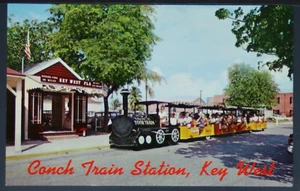 Miniature Train - Conch Tour Train - Key West Florida PC1337 - Picture 1 of 2