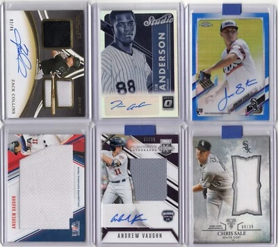 ANDERSON / VENTA / VAUGHN / STIEVER - WHITE SOX - NOVATO / PARCHE / LOTE AUTOMÁTICO X 6 Foto 1 de 2