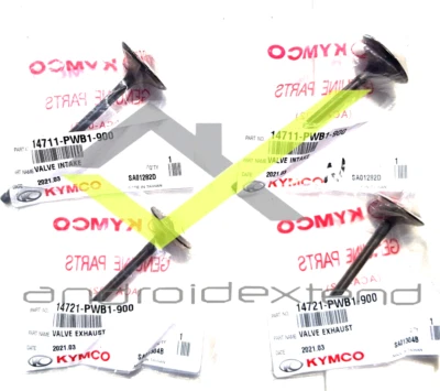 KYMCO MXU375/400 MAXXER375/400  ENGINE 2 INLET VALVES+ 2 EXHAUST VALVES - Image 1 of 4