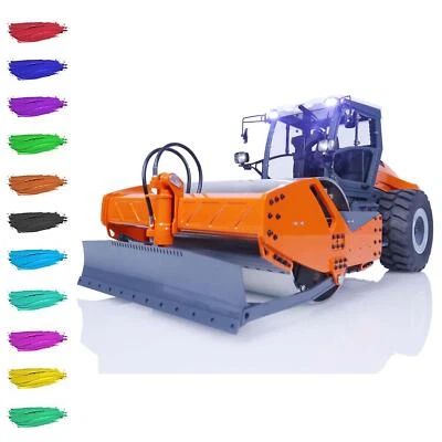 1:14 LESU Metal Hydraulic RC Road Roller Aoue-H13i Remote Control Truck Sound - Image 1 of 4