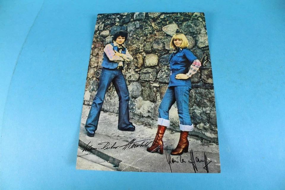 Autogramm aus der DDR - Monika Hauff / Klaus Dieter Henkler - 1970er Jahre /S102 - Bild 1 von 1