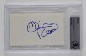 Chris Rock Signed Autographed Slabbed 3x5 Index Card Comedian Actor Beckett COA