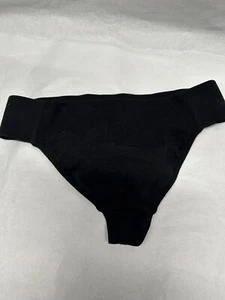 Capezio Mens Low Rise Thong Brief Black Sz L - Picture 1 of 3