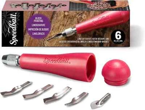 Speedball Linoleum Cutter Kit Assortment #1 - Linocut Carving Tools for Block Pr - Picture 1 of 3
