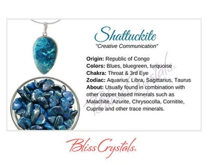 SHATTUCKITE Crystal Information Card, Double sided #HC107 - Picture 1 of 2