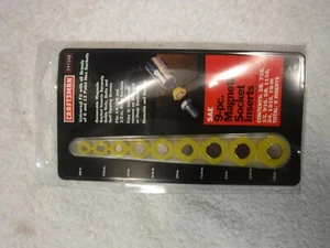 Craftsman 1/4" 3/8" 1/2 Drive Magnetic Socket Insert Set 9 pcs USA 9-41349 41349 - Picture 1 of 4