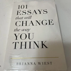 101 Essays That Will Change the Way You Think by Brianna Wiest 2016 New Sealed - Picture 1 of 2