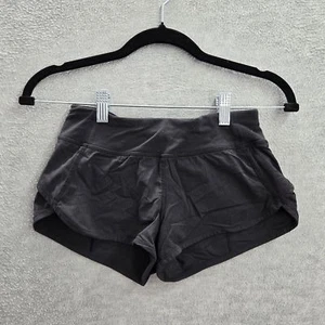 Ivivva Girls Activewear Shorts 10 Black Striped Nylon Polyester 2" Inseam - Picture 1 of 9