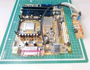 Carte mère Asus P4R8T REV 1.03 Socket 478 + Pentium 4 2.4 GHz DDR400 💾 Rétro PC - Imagen 1 de 16