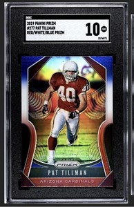 2019 Panini Prizm #277 Pat Tillman Red White & Blue Prizm SGC 10 GM GEM MINT
