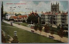 Malvern Promenade Gardens Worcestershire England Posted Postmark 1906 Postcard