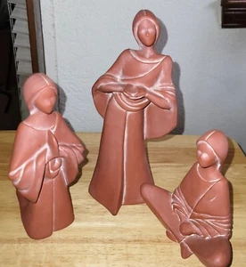 3er Set Leona terrakottafarbene Deko Ton Damen Figuren - Bild 1 von 10