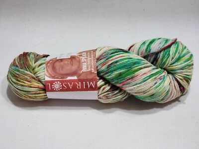 1 SKEIN MIRASOL PIMA SPLASH YARN 100% COTTON 100 GR 219 YDS COLOR 101 LOT 172341 - Image 1 of 4