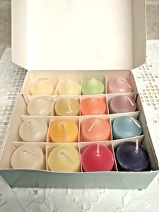 NIP PARTYLITE SET OF 16 VOTIVE CANDLES #CS0220 SUMMER VOTIVE "SAMPLER" - Picture 1 of 5
