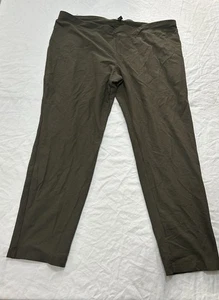 Eileen Fisher Damen XL olivgrün Viskose Pull On Skinny Cropped Hose - Bild 1 von 6