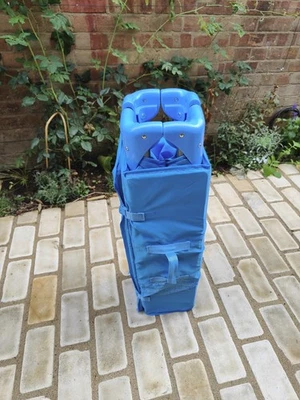 Red Kite Sleeptight Travel Cot (blue) including mattress. Very good condition. - Image 1 of 3
