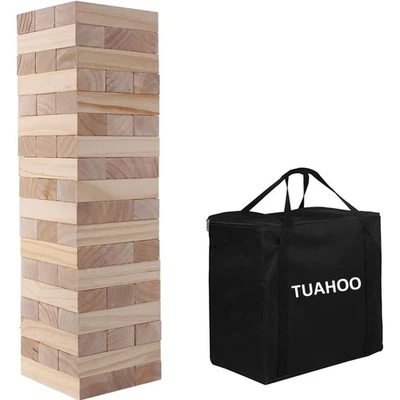 Wackelturm Holz Stapelturm Spiel Groß für Kinder Erwachsene Familien - Bild 1 von 4