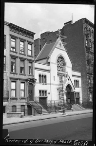 1934 Kirche Unserer Lieben Frau Frieden Pfarrhaus E 62nd Manhattan NYC altes Foto Negativ B11 - Bild 1 von 1