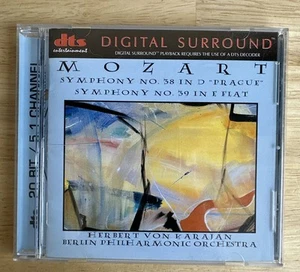 DTS AUDIO CD - Mozart Symphony 38 + 39 Von Karajan Berlin Phil. - 20 BIT 5.1 - Imagen 1 de 5
