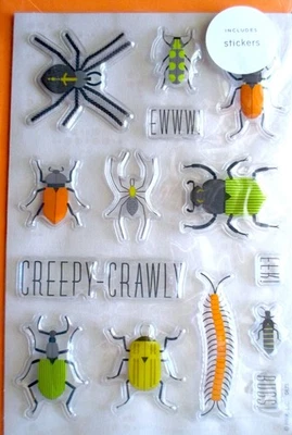 Hallmark Signature Kids Spiders Stickers Halloween Greeting Card - Image 1 of 3