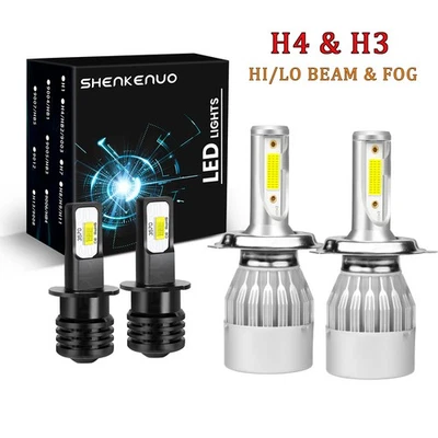 Faro delantero LED alto/bajo blanco para Porsche 968 1992-1995 4 piezas Foto 1 de 4