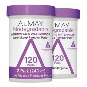 Biodegradable Makeup Remover Pads, Longwear & Waterproof, Hypoallergenic, Fra... - Picture 1 of 7