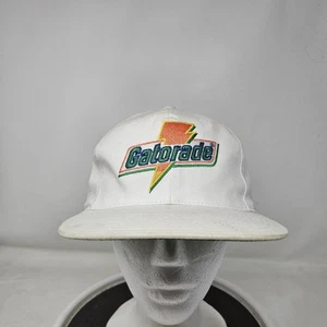 Vintage Gatorade Hat Cap Snap Back White Green Mens Sports Drink Promo 90s - Picture 1 of 7