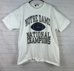 Vtg 1988 Notre Dame National Champions T-Shirt JanSport Made In USA Sz Large - Picture 1 of 6