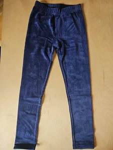NWOT HANNA ANDERSSON NAVY BLUE CORDUROY VELOUR RIBBED LEGGINGS PANTS 110 5 - Picture 1 of 6