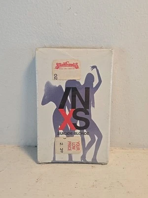 NEW SEALED INXS Cassette Single Suicide Blonde Everybody Wants U Tonight - Imagem 1 de 4