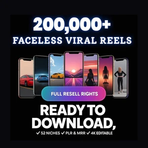 200,000 Reels Viral Bundle Faceless, Ultimate Mega Reels Bundle TikTok, YouTube - Picture 1 of 9