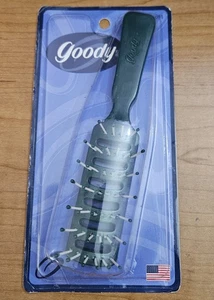 Vintage 1999 Goody Hair spazzola ventilata 27081 6" mini borsa viaggio Y2K VERDE FORESTA - Foto 1 di 1