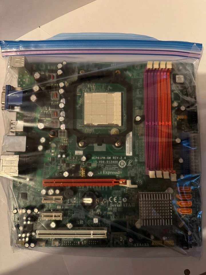 Ultra-Rare eMachines MCP61PM-GM REV 2.4 Motherboard – Maxed-Out OEM AM2 Board - Image 1 of 1