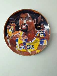 Magic Johnson Autographed Gartlan Collector 10 Inch Plate Gold Rim /1987 - Picture 1 of 7