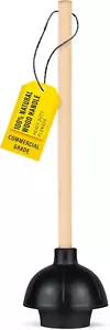 Steadmax Heavy Duty Toilet Plunger, Commercial Grade Double Thrust Force Rubber - Picture 1 of 12