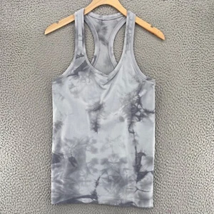 Lululemon Swiftly Tech Racerback 2.0 Marble Dye Rhino Grey Womens 6 Running Tank - Picture 1 of 11