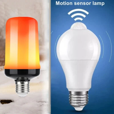  E27 LED Licht Fackel Feuer Lampe Flammen Effekt Glühbirne Flacker Birne Deko DE - Bild 1 von 4