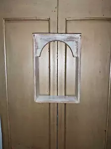 HANDGEFERTIGTES INDISCHES VINTAGE STIL ALTHOLZ BOGENREGAL - Bild 1 von 11