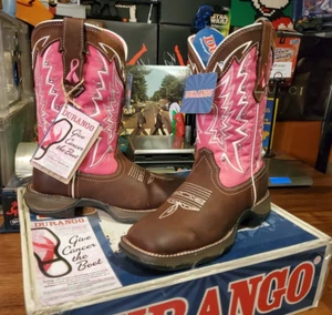 NEW Women's Size 6 Durango Ladies Breast Cancer Awareness Boots RD3557 FREE SHIP - Picture 1 of 16