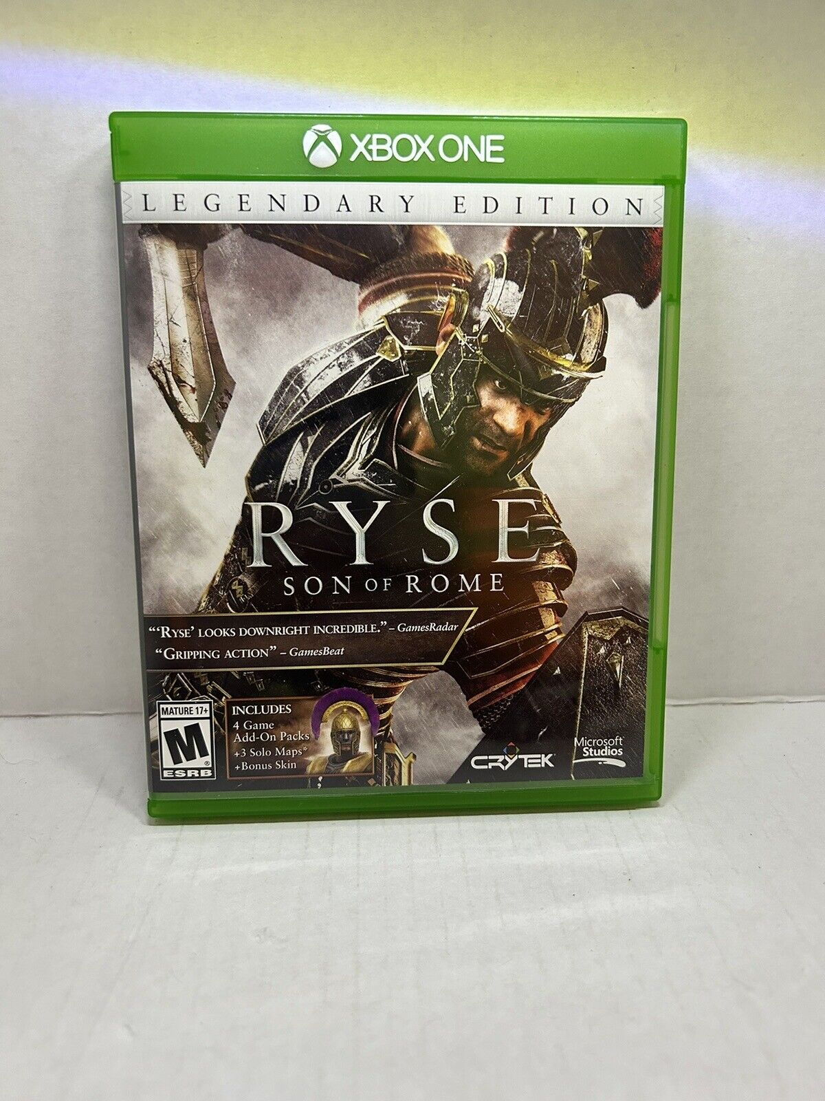 Ryse: Son of Rome -- Legendary Edition (Microsoft Xbox One, 2014) Mint Disc