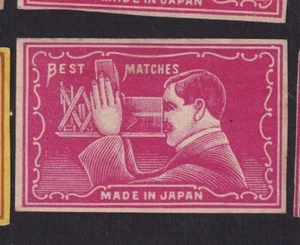 Old Matchbox  label Japan  BN166543 The Camera Matches 2 - Picture 1 of 1