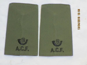 Rank Loops: Light Infantry, A.C.F., Olive, Army Cadet Force - Picture 1 of 2