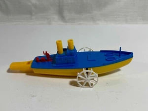 Plastic boat whistle West Germany Blue/yellow - Picture 1 of 8