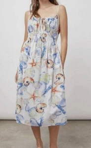 Rails Octavia seashells Midi Dress Size XL - Picture 1 of 13