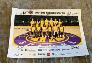 LOS ANGELES SPARKS Basketball WNBA Team Signed 2024 Poster CAMERON BRINK + 16x11 - Picture 1 of 6