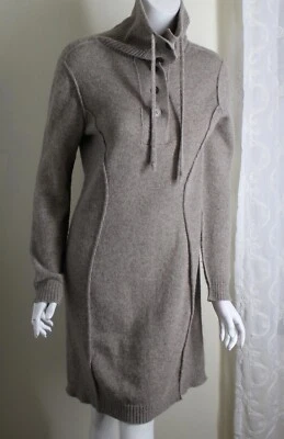 Suéter Vestido Túnica Top Peruvian Connection Talla M Beige Natural 100% ALPACA Real Foto 1 de 4