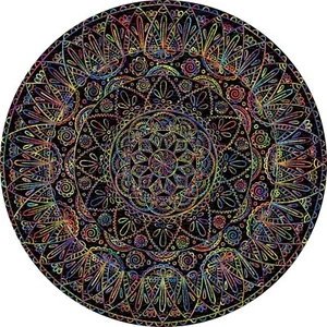 Puzzle Mandala Duro 1000 Piezas, Puzzles Difíciles Imposibles para Adultos - Imagen 1 de 7