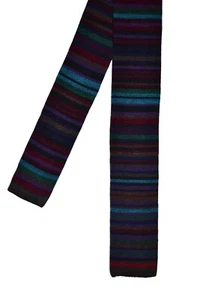 Paul Smith Mainline Knitted Stripe Wool Tie Mens Brand New - Picture 1 of 6